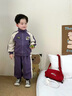 G.duck小黃鴨男童套裝春秋裝2026新款男孩運動(dòng)衣服兒童小少爺帥氣兩件套 紫色 120 （建議身高110cm  6-7歲）cm 曬單實(shí)拍圖