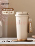 Vanow保溫咖啡杯男女士陶瓷覆層內膽杯子雙飲隨行便攜定制刻字車(chē)載水杯 曬單實(shí)拍圖