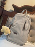 千百度（C.BANNER）雙肩包女大容量學(xué)生書(shū)包戶(hù)外旅游輕便背包高顏值出游實(shí)用休閑百搭 【杏色】輕奢高檔品牌時(shí)尚簡(jiǎn)約 曬單實(shí)拍圖
