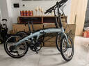 大行（DAHON）P10折疊自行車(chē)20英寸10速鋁合金成人通勤V剎 PAA003 消光灰藍 曬單實(shí)拍圖
