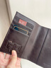banyanu新款真皮頭層牛皮隨身機票護照夾多功能超薄一體卡包證件包錢(qián)包男 咖啡色（頭層牛皮-防盜刷） 曬單實(shí)拍圖