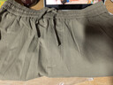 UR秋季新款男裝時(shí)尚休閑百搭松緊腰抽繩短褲UMM650013 綠卡其 (偏寬松) 32 曬單實(shí)拍圖
