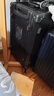 狄斯頓保羅行李箱大容量30英寸超大號結實(shí)耐用合金硬殼密碼箱出國托運旅行箱 黑色【加厚加深鋁框+全封閉干濕內襯】 26英寸  【USB+杯架+掛鉤+支架】 曬單實(shí)拍圖