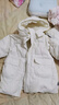 童泰（TONGTAI）寶寶羽絨服冬季衣服兒童中長(cháng)款連帽三防外套鴨絨上衣白色90cm 曬單實(shí)拍圖