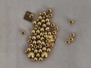 洲足金999金珠黃金小金珠金豆古法金珠DIY配件散珠隔珠路路通轉運珠 3mm金珠  合單滿(mǎn) 0.16g 包郵 單顆約0.02g 曬單實(shí)拍圖
