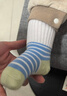 巴拉巴拉【balaOne】?jì)和m子春秋男女童棉襪條紋中筒襪萌三雙裝 曬單實(shí)拍圖