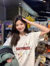 班尼路（Baleno）純棉短袖t恤女2026年夏季新款設計感小眾時(shí)尚休閑慵懶風(fēng)寬松上衣 曬單實(shí)拍圖