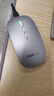聯(lián)想（Lenovo）無(wú)線(xiàn)鼠標無(wú)線(xiàn)靜音藍牙鼠標可充電輕薄便攜筆記本電腦ipad平板安卓蘋(píng)果手機通用無(wú)線(xiàn)商務(wù)辦公鼠標 銀色-雙模版【左右靜音按鍵】 無(wú)線(xiàn)藍牙鼠標【Type-c充電/配充電線(xiàn)】 曬單實(shí)拍圖