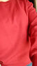 班尼路（Baleno）紅色衛衣女加絨保暖大碼長(cháng)袖女2026馬年本命年衣服新年內搭上衣女 曬單實(shí)拍圖