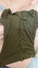 UR夏季新款女裝時(shí)尚休閑百搭修身顯瘦短袖T恤UWH450053 深棕綠 S 曬單實(shí)拍圖