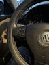 DEYAN汽車(chē)方向盤(pán)套四季通用夏季透氣防滑吸汗超薄款真皮車(chē)用把套內飾品 大眾朗逸帕薩特速騰邁騰途觀(guān)探岳 超薄【D形】雙色線(xiàn)（不帶車(chē)標） 曬單實(shí)拍圖