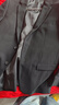 羅蒙西服套裝男士商務(wù)修身西裝男職業(yè)正裝小西服新郎伴郎結婚禮服外套 黑色雙扣【西服+西褲+襯衫】 2XL /180【130-145斤】+7件禮品 曬單實(shí)拍圖