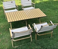 京東京造 戶(hù)外折疊桌椅套裝一桌兩椅 露營(yíng)桌椅折疊桌折疊椅子野餐裝備全套 曬單實(shí)拍圖