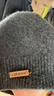 利伯2025新款100%純山羊絨高檔帽子男女情侶秋冬季雙層加厚針織毛線(xiàn)帽 深灰色 曬單實(shí)拍圖