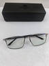 木川155MM眼鏡男近視大臉碳纖維鏡腿可配度數防藍光變色超輕純鈦鏡架 P8750槍色C3【超韌碳纖維鏡腿】 【鏡框+萬(wàn)新】1.60高清防藍光0-600度 曬單實(shí)拍圖