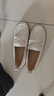 意爾康女鞋樂(lè )福鞋軟底秋季媽媽鞋平底單鞋護士鞋 26459W 米白色 38 曬單實(shí)拍圖