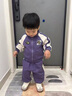 G.duck小黃鴨男童套裝春秋裝2026新款男孩運動(dòng)衣服兒童小少爺帥氣兩件套 紫色 90 尺碼1~2歲【 80-90cm】cm 曬單實(shí)拍圖