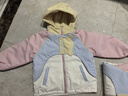 瑪米瑪卡（MOMOCO）童裝兒童外套冬季夾棉女童棉服時(shí)尚洋氣外套 米白 120 曬單實(shí)拍圖