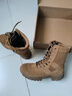 3514作戰靴男訓練鞋高幫戰術(shù)靴側拉鏈男靴新式棕色戶(hù)外沙漠靴 棕色 41 曬單實(shí)拍圖