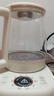 美的（Midea）養生壺大容量 柔聲輕音變頻煮茶器智能預約1.5L燒水壺 恒溫玻璃煮茶壺 辦公室電水壺 花茶壺 【雙層隔熱蓋】14大養生功能12Q 1.5L 曬單實(shí)拍圖