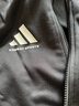 阿迪達斯（adidas）外套男女春季跑步運動(dòng)立領(lǐng)拉鏈夾克外套運動(dòng)服 黑/白 L 曬單實(shí)拍圖