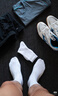 棉小念襪子男士中筒襪100%純棉10A級抗菌防臭白色透氣長(cháng)筒長(cháng)襪春秋季6雙 曬單實(shí)拍圖
