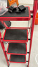 遠耐喬遷梯子家用折疊梯工程梯多功能人字梯伸縮加厚室內樓梯-紅四步 曬單實(shí)拍圖