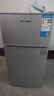 華寶小冰箱小型家用出租房用冷藏冷凍兩用一級能效節能省電迷你宿舍寢室辦公室二門(mén)電冰箱 【一級能效】76L銀色【全國聯(lián)?！?曬單實(shí)拍圖