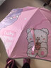 防回彈兒童圓角雨傘男女孩晴雨兩用傘折疊全自動(dòng)小學(xué)生上學(xué)專(zhuān)用傘 可愛(ài)女孩【圓角防戳/安全反光】 曬單實(shí)拍圖