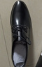 百麗男鞋通勤商務(wù)正裝皮鞋牛皮真皮鞋A0917 黑色-內增高5.5cm 39 曬單實(shí)拍圖