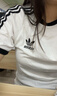 阿迪達斯（adidas）三葉草T恤 夏季新款男女純棉舒適透氣運動(dòng)休閑修身時(shí)尚圓領(lǐng)短袖 KB2460 白色 S 曬單實(shí)拍圖