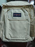 JANSPORT杰斯伯雙肩包男大容量背包書(shū)包女大學(xué)生包 4NVC00Y  米白色 曬單實(shí)拍圖