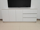 逸左逸右【行業(yè)TOP1】實(shí)木餐邊柜一體靠墻現代簡(jiǎn)約客廳茶水儲物邊柜子 米白色三抽三門(mén)【200*40*80】 曬單實(shí)拍圖