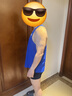 NEDAO26新品內道柔風(fēng)背心5.0男女透氣排汗速干跑步訓練運動(dòng)風(fēng)洞背心 內道藍（男） L 曬單實(shí)拍圖