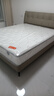 喜臨門(mén)真皮雙人大床現代簡(jiǎn)約風(fēng)主臥臥室婚床家具 暖暖S[床架] 銀鼠灰+白騎士plus床墊 1.8*2米 曬單實(shí)拍圖