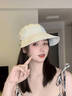 趣木也可扎高馬尾防曬帽女夏季百搭顯臉小可掛口罩空頂遮陽(yáng)鴨舌帽太陽(yáng)帽 咖啡色升級款 可掛口罩 曬單實(shí)拍圖