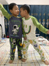 紅豆男童睡衣春夏款純棉長(cháng)袖兒童男孩中大童小學(xué)生卡通家居服 41471 160 (M) 建議體重85-100斤 曬單實(shí)拍圖