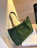 CinvaiKrose小c&k包包女包2026新款托特包女大容量通勤單肩包生日禮物送女友 綠色-生日禮物送女友 曬單實(shí)拍圖