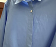 優(yōu)衣庫女裝全棉襯衫/長(cháng)袖襯衣休閑通勤外套26春夏新款482828 63 天藍色 XS 曬單實(shí)拍圖
