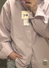 優(yōu)衣庫合作款/男裝女裝寬松襯衫/長(cháng)袖襯衣482453 71 淺藍紫色 L 曬單實(shí)拍圖
