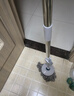 百家好世旋轉拖把桿盤(pán)125cm桿長(cháng)不銹鋼加長(cháng)塵推桿圓拖把頭配件 含1拖布 曬單實(shí)拍圖