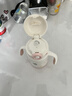 貝肽斯保溫杯兒童幼兒園水杯6個(gè)月以上吸管學(xué)飲保溫奶瓶 茜塵彌粉300ML 曬單實(shí)拍圖