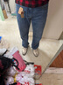 Levi's李維斯男士美式復古休閑經(jīng)典555寬松直筒牛仔褲 中藍色 32 (32) 曬單實(shí)拍圖