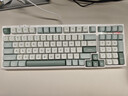 RK R98三模機械鍵盤(pán)無(wú)線(xiàn)2.4G藍牙有線(xiàn)客制化Gasket熱插拔99鍵無(wú)沖PBT鍵帽電競游戲辦公空青RGB煙青軸 曬單實(shí)拍圖