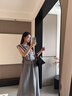 尚靜亞麻氣質(zhì)套裝女2026夏季新款無(wú)袖抽褶上衣女收腰顯瘦半身裙兩件套 高質(zhì)灰 M 曬單實(shí)拍圖