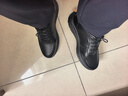 奧康（Aokang）奧康男鞋休閑皮鞋商務(wù)休閑鞋舒適百搭厚底運動(dòng)鞋 黑色鏤空40 曬單實(shí)拍圖