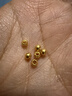 何熙熙足金999古法小金珠黃金散珠轉運珠3MM金珠 滿(mǎn)0.16g包郵單顆約0.1g 古法珠約0.01g 曬單實(shí)拍圖
