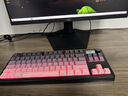 狼蛛（AULA）S3187/S99無(wú)線(xiàn)藍牙有線(xiàn)三模鍵盤(pán)鼠標套裝機械手感側刻電腦鍵盤(pán) RGB靜音鍵盤(pán)辦公游戲電競專(zhuān)用 S3187三模RGB【黑莓粉】84鍵 曬單實(shí)拍圖