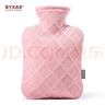 BYXAS/百賽施德國TUV認證灌水暖水袋注水熱水袋暖手寶 中號1.2L冰莓粉 曬單實(shí)拍圖