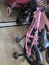 鳳凰（Phoenix）兒童自行車(chē)男女寶寶腳踏車(chē)3-8-12歲兒童山地車(chē)14-18-22寸小孩單車(chē) 極氪一體輪+ 迷人粉+ 悍馬輔助輪 14寸適合身高（95-120cm） 曬單實(shí)拍圖